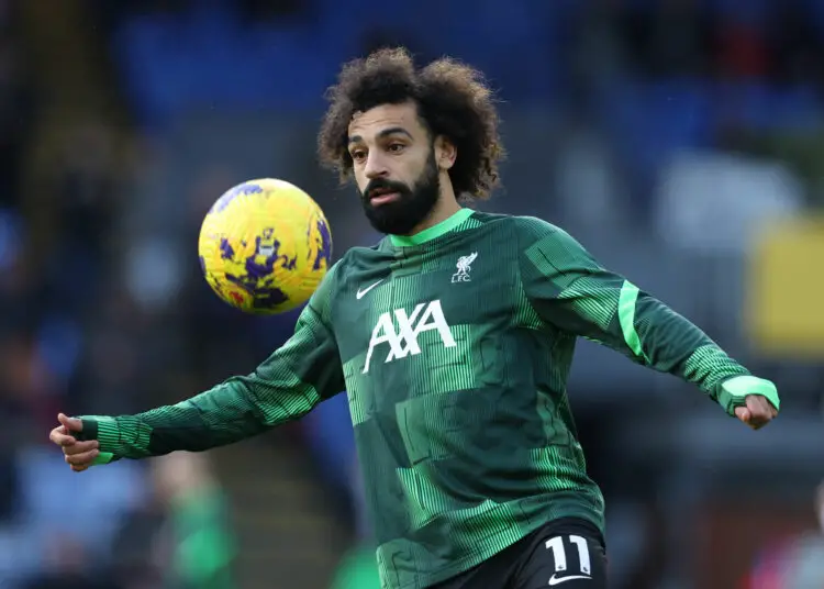 London, England, 9th December 2023. Mohamed Salah of Liverpool warms up before the Premier League match at Selhurst Park, London. Picture credit should read: Paul Terry / Sportimage - Photo by Icon sport