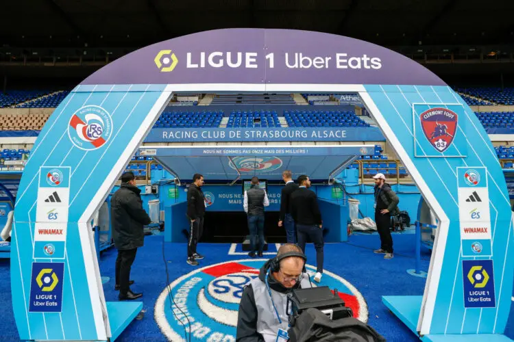 Illustration during the Ligue 1 Uber Eats match between Racing Club de Strasbourg Alsace and Clermont Foot 63 at Stade de la Meinau on November 5, 2023 in Strasbourg, France. (Photo by Loic Baratoux/FEP/Icon Sport)