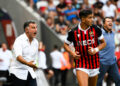 Christophe Galtier et  Youcef Atal -  OGC Nice - Photo by Pascal Della Zuana/Icon Sport.