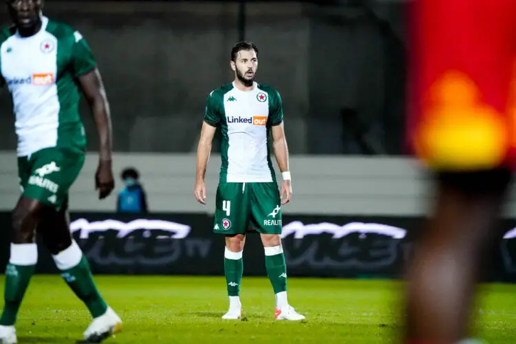 Stephane SPARAGNA of Red Star FC during the French National 1 soccer match between Red Star and Le Mans FC at Stade Bauer on October 25th, 2021 in Saint-Ouen, France. (Photo by Hugo Pfeiffer/Icon Sport)