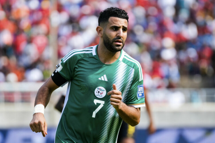Riyad Mahrez of Algeria during the FIFA World Cup Qualifiers 2026 game between Mozambique and Algeria at Estadio do Zimpeto in Maputo, Mozambique on 19 November 2023 - Photo by Icon sport
