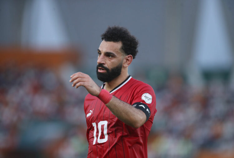 Mohamed Salah of Egypt during the 2023 Africa Cup of Nations match between Egypt and Mozambique at Felix Houphouet Boigny Stadium in Abidjan, Ivory Coast on 14 January 2024 - Photo by Icon Sport