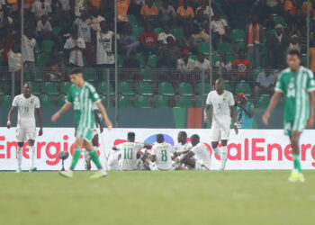 Mohamed Dellahi Yali of Mauritania celebrates goal. PA Images / Icon Sport
