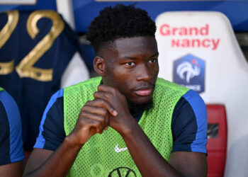 06 Lucien AGOUME (fra) during the International Friendly U21 match between France and Denmark at Stade Marcel Picot on September 7, 2023 in Nancy, France. (Photo by Anthony Bibard/FEP/Icon Sport)