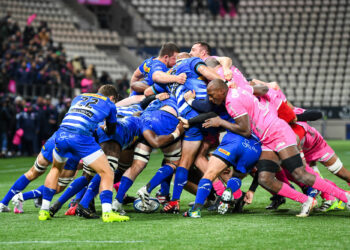 Sekou MACALOU of Stade Francais during the Investec Champions Cup match between Stade Francais Paris and Stormers at Stade Jean Bouin on January 20, 2024 in Paris, France. (Photo by Daniel Derajinski/Icon Sport)