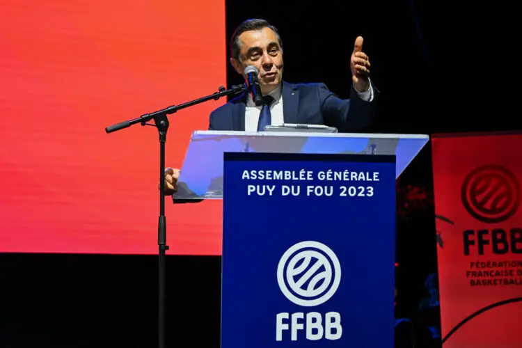 Alain LEBOEUF during the FFBB General Assembly on October 15, 2023 at Le Puy du Fou in France.

(Photo by Pierre Molenac/Icon Sport)