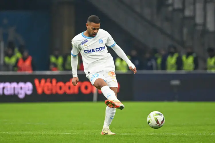 Renan LODI of Olympique de Marseille during the Ligue 1 Uber Eats match between Olympique de Marseille and Stade Rennais Football Club at Orange Velodrome on December 3, 2023 in Marseille, France. (Photo by Christophe Saidi/FEP/Icon Sport)