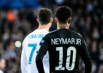 Cristiano Ronaldo (à gauche) et Neymar Jr (à droite) - Real Madrid - Photo by Johnny Fidelin/Icon Sport.