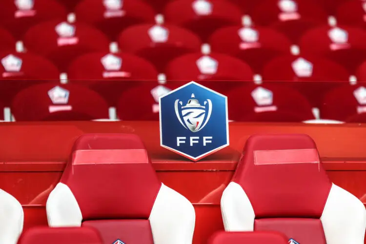 Illustration Logo FFF French Cup prior the French Cup match between LOSC Lille and Golden Lion FC at Stade Pierre-Mauroy on January 6, 2024 in Lille, France. (Photo by Johnny Fidelin/Icon Sport)