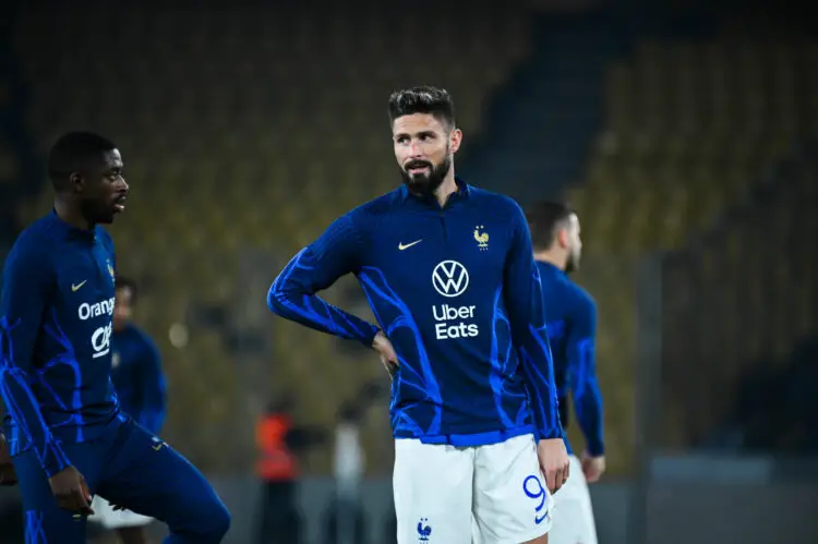9 Olivier Giroud of France during the European Qualifiers for Euro 24, Group B, match between Greece and France at OPAP Arena on November 21, 2023, in Athens, Greece. - Photo by Icon sport