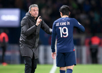 Luis Enrique et Lee Kang-In
(Photo by Philippe Lecoeur/FEP/Icon Sport)