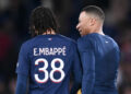 07 Kylian MBAPPE (psg) - 38 Ethan MBAPPE LOTTIN (psg) during the Ligue 1 Uber Eats match between Paris Saint-Germain Football and Football Club de Metz at Parc des Princes on December 20, 2023 in Paris, France. (Photo by Philippe Lecoeur/FEP/Icon Sport)