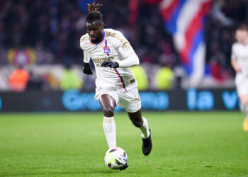 07 Mama BALDE (ol) during the Ligue 1 Uber Eats match between Olympique Lyonnais and Lille Olympique Sporting Club at Groupama Stadium on November 26, 2023 in Lyon, France. (Photo by Philippe Lecoeur/FEP/Icon Sport)