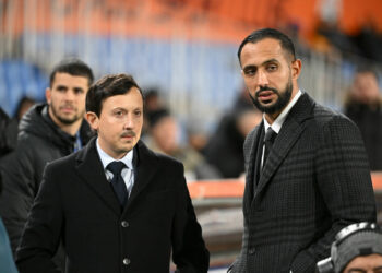 Pablo Longoria et Mehdi Benatia
(Photo by Christophe Saidi/FEP/Icon Sport)