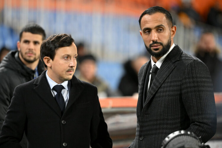Pablo Longoria et Mehdi Benatia (Photo by Christophe Saidi/FEP/Icon Sport)