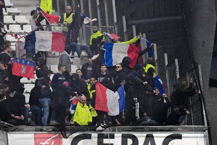 Supporters OL (Photo by Anthony Bibard/FEP/Icon Sport)