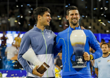 Carlos ALcaraz, Novak Djokovic - Photo by Icon sport