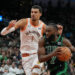 Jaylen Brown (Boston Celtics) trop rapide pour  Victor Wembanyama (San Antonio Spurs) - Photo by Icon sport