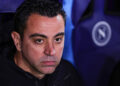 Xavi Hernandez head coach of FC Barcelona during the Champions League football match between SSC Napoli and FC Barcelona at Diego Armando Maradona stadium in Naples (Italy), February 21st, 2024./Sipa USA No Sales in Italy - Photo by Icon Sport   - Photo by Icon Sport