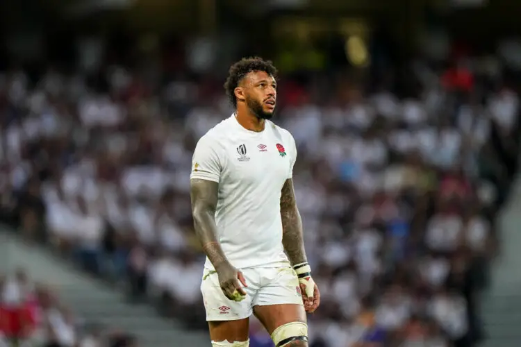 Courtney LAWES of England during the Rugby World Cup 2023 Pool D match between England and Samoa at Stade Pierre-Mauroy on October 7, 2023 in Lille, France. (Photo by Hugo Pfeiffer/Icon Sport)