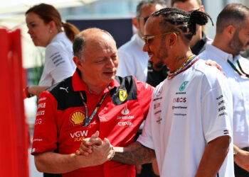 Fredéric Vasseur et Lewis Hamilton
(Photo by Icon sport)