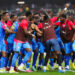 Fuka Arthur Masuaku Kawela of DR Congo celebrates goal with teammates during the 2023 Africa Cup of Nations quarterfinal match between DR Congo and Guinea at Alassane Ouattara Stadium in Abidjan, Cote dIvoire on 2 February 2024 - Photo by Icon Sport
