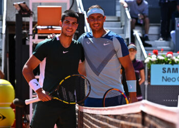 Carlos Alcaraz, Rafael Nadal - Photo by Icon sport