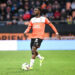 12 Darlin YONGWA (fcl) during the Ligue 1 Uber Eats match between Football Club de Lorient and Football Club de Nantes at Stade du Moustoir on February 24, 2024 in Lorient, France. (Photo by Anthony Bibard/FEP/Icon Sport)