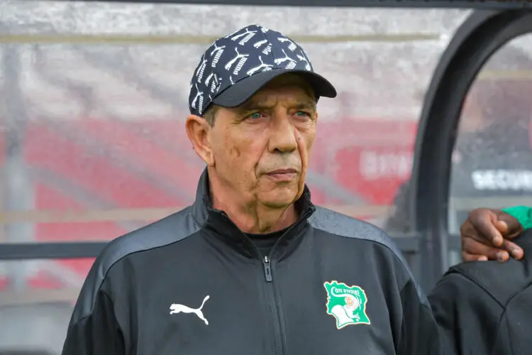 Jean Louis GASSET head coach of Ivory Coast during the International friendly match between Ivory Coast and Togo on September 24, 2022 in Rouen, France. (Photo by Baptiste Fernandez/Icon Sport)