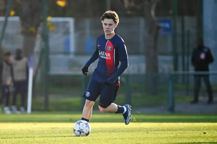 Etienne MICHUT of PSG during the UEFA Youth League Group F football match between Paris Saint-Germain and Newcastle United Football Club at Stade Georges-Lefevre on November 28, 2023 in Paris, France. (Photo by Anthony Dibon/Icon Sport)
