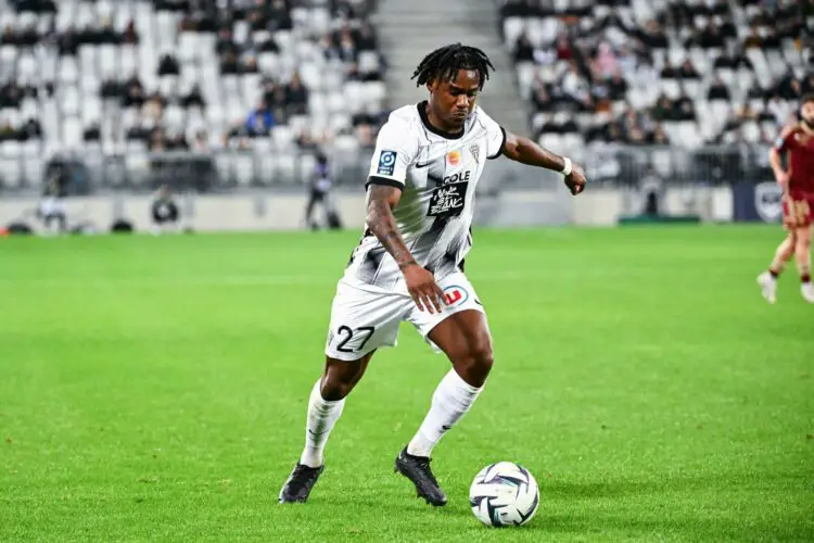 Lilian RAOLISOA of Angers Sco during the Ligue 2 BKT match between Football Club des Girondins de Bordeaux and Angers Sporting Club de l'Ouest at Stade Matmut Atlantique on January 29, 2024 in Bordeaux, France. (Photo by Anthony Dibon/Icon Sport)