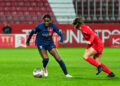 Nicole PAYNE of PSG during the D1 Arkema match between Dijon Football CÙte d'Or and Paris Saint-Germain at Stade Gaston Gerard on November 12, 2023 in Dijon, France. (Photo by Vincent Poyer/Icon Sport)