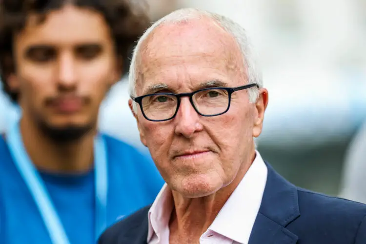 Frank MCCOURT of Marseille prior the Ligue 1 Uber Eats match between Marseille and Reims at Orange Velodrome on August 12, 2023 in Marseille, France. (Photo by Johnny Fidelin/Icon Sport)