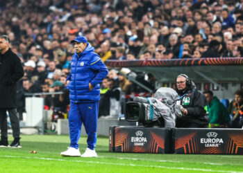 Jean-Louis GASSET head coach of Marseille during the UEFA Europa League match between Olympique de Marseille and Shakhtar Donetsk at Orange Velodrome on February 22, 2024 in Marseille, France. (Photo by Johnny Fidelin/Icon Sport)