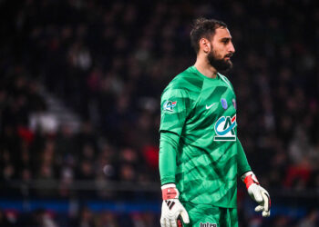 Gianluigi DONNARUMMA of PSG during the French Cup match between Paris Saint-Germain and Stade Brestois at Parc des Princes on February 7, 2024 in Paris, France. (Photo by Johnny Fidelin/Icon Sport)