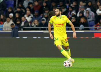 24 Eray COMERT (fcn) during the Ligue 1 Uber Eats match between Olympique Lyonnais and Football Club de Nantes at Groupama Stadium on December 20, 2023 in Lyon, France. (Photo by Loic Baratoux/FEP/Icon Sport)
