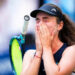 Aug 29, 2022; Flushing, NY, USA; Daria Snigur of Ukraine reacts to winning her match against Simona Halep of Romania on day one of the 2022 U.S. Open tennis tournament at USTA Billie Jean King National Tennis Center. Mandatory Credit: Danielle Parhizkaran-USA TODAY Sports/Sipa USA - Photo by Icon sport