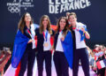 Charlotte Lembach, Manon Brunet, Cecilia Berder et Sara Balzer (Photo by Icon Sport)
