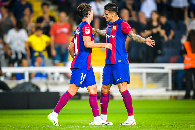 Joao Felix (FC Barcelona) and Joao Cancelo (FC Barcelona) - Photo by Icon Sport