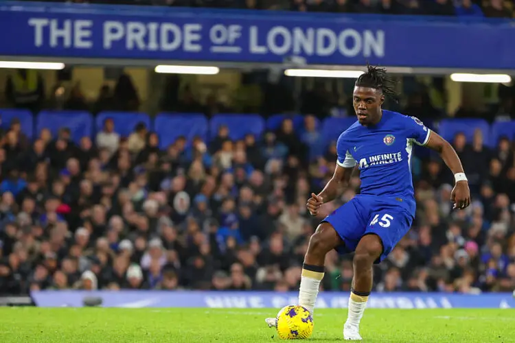 Romeo Lavia of Chelsea during the Premier League match at Stamford Bridge, London Picture by Chris Myatt/Focus Images Ltd 07447 516853‬ 27/12/2023 - Photo by Icon sport   - Photo by Icon Sport