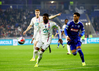 Ainsley Maitland Niles of Lyon during the Quarter-Final match between Lyon and Strasbourg at Groupama Stadium on February 27, 2024 in Lyon, France. (Photo by Alex Martin/Icon Sport)   - Photo by Icon Sport