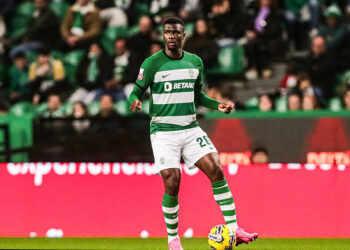 Lisbon, 03/03/2024 - Today the Sporting Clube de Portugal team welcomed the SC Farense team to the José Alvalade Stadium in a game counting for the 24th Matchday of the Portugal Betclic League, Season 2023/2024. Ousmane Diomande (Mário Vasa / Global Imagens) Photo by Icon Sport   - Photo by Icon Sport