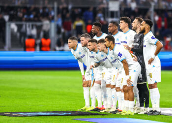 Team Marseille prior the UEFA Europa League match between Marseille and Villarreal at Orange Velodrome on March 7, 2024 in Marseille, France.(Photo by Johnny Fidelin/Icon Sport)   - Photo by Icon Sport