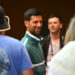 Mar 7, 2024; Indian Wells, CA, USA; ATP World number 1 Novak Djokovic takes a photo with fans on day 4 of the BNP Paribas Open at Indian Wells Tennis Garden. Mandatory Credit: Jonathan Hui-USA TODAY Sports/Sipa USA   - Photo by Icon Sport