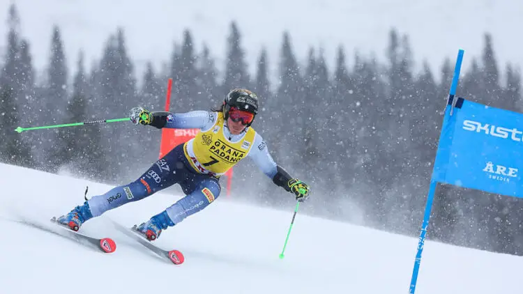 ARE,SWEDEN,09.MAR.24 - ALPINE SKIING- FIS World Cup, giant slalom, ladies. Image shows Federica Brignone (ITA). Photo: GEPA pictures/ Wolfgang Grebien   - Photo by Icon Sport