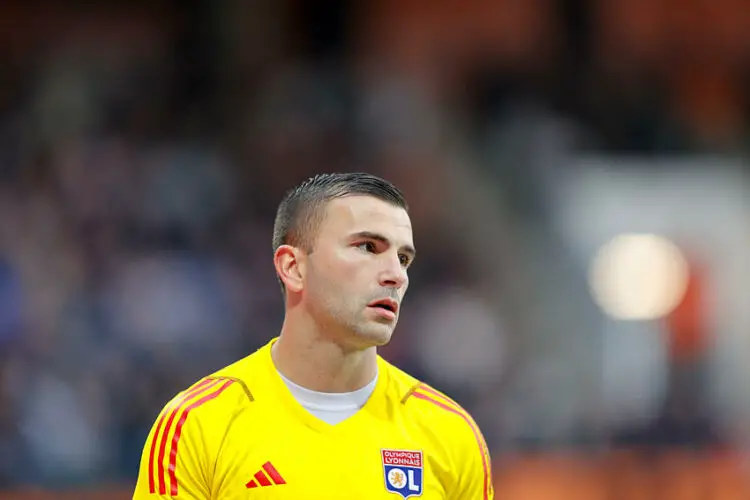 01 Anthony LOPES (ol) during the Ligue 1 Uber between match Lorient and Lyon at Stade Yves Allainmat on March 9, 2024 in Lorient, France.(Photo by Loic Baratoux/FEP/Icon Sport)   - Photo by Icon Sport