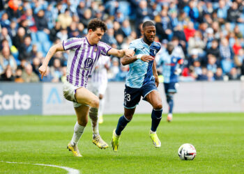 02 Rasmus Schmidt NICOLAISEN (tfc) - 23 Josue CASIMIR (hac) during the Ligue 1 Uber Eats match between Le Havre and Toulouse at Stade Oceane on March 10, 2024 in Le Havre, France.(Photo by Loic Baratoux/FEP/Icon Sport)   - Photo by Icon Sport