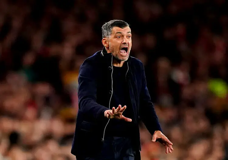 FC Porto manager Sergio Conceicao gestures on the touchline during the UEFA Champions League Round of 16, second leg match at the Emirates Stadium, London. Picture date: Tuesday March 12, 2024.   Photo by Icon Sport   - Photo by Icon Sport