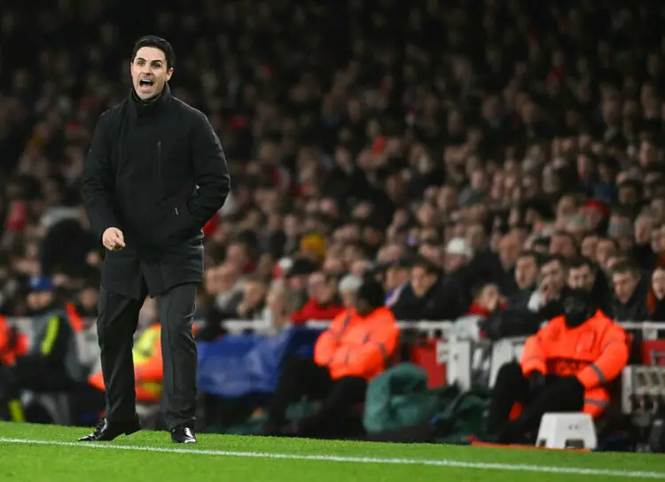 LONDON, ENGLAND - MARCH 12: Arsenal Manager Mikel Arteta reacts during the UEFA Champions League 2023/24 round of 16 second leg match between Arsenal FC and FC Porto at Emirates Stadium on March 12, 2024 in London, England. (Photo by MB Media) Photo by Icon Sport   - Photo by Icon Sport