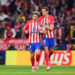Antoine Griezmann (L) and Stefan Savic (R) of Atletico de Madrid celebrate after scoring a goal during the 2023/24 UEFA Champions League Round of 16 Leg 2 of 2 between Atletico Madrid and Inter at Civitas Metropolitano Stadium. Atletico Madrid wins 3:2 on penalties. (Photo by Federico Titone / SOPA Images/Sipa USA)   - Photo by Icon Sport